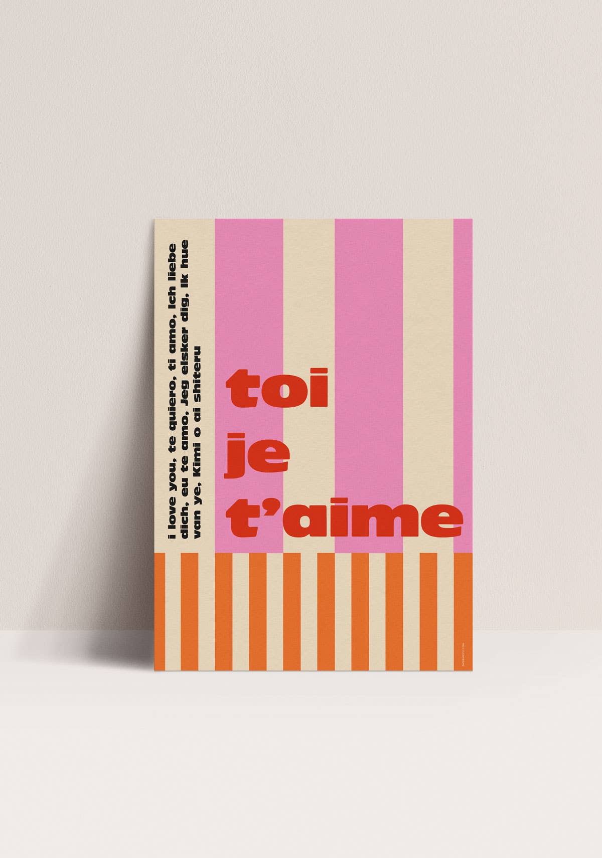 Affiche - Toi, je t'aime