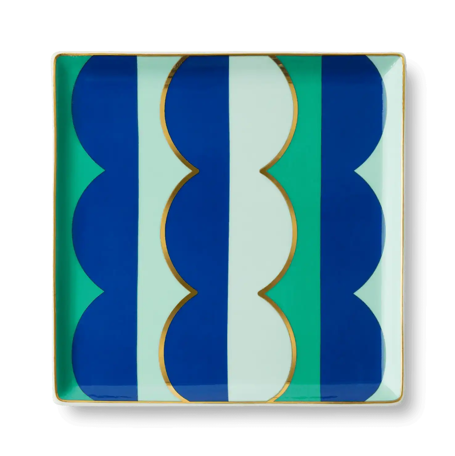 Plateau en céramique Riviera Wave, détail du motif