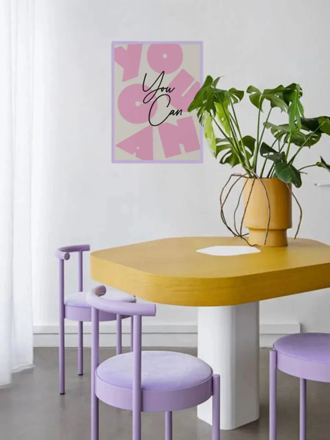 Affiche YOU CAN au mur