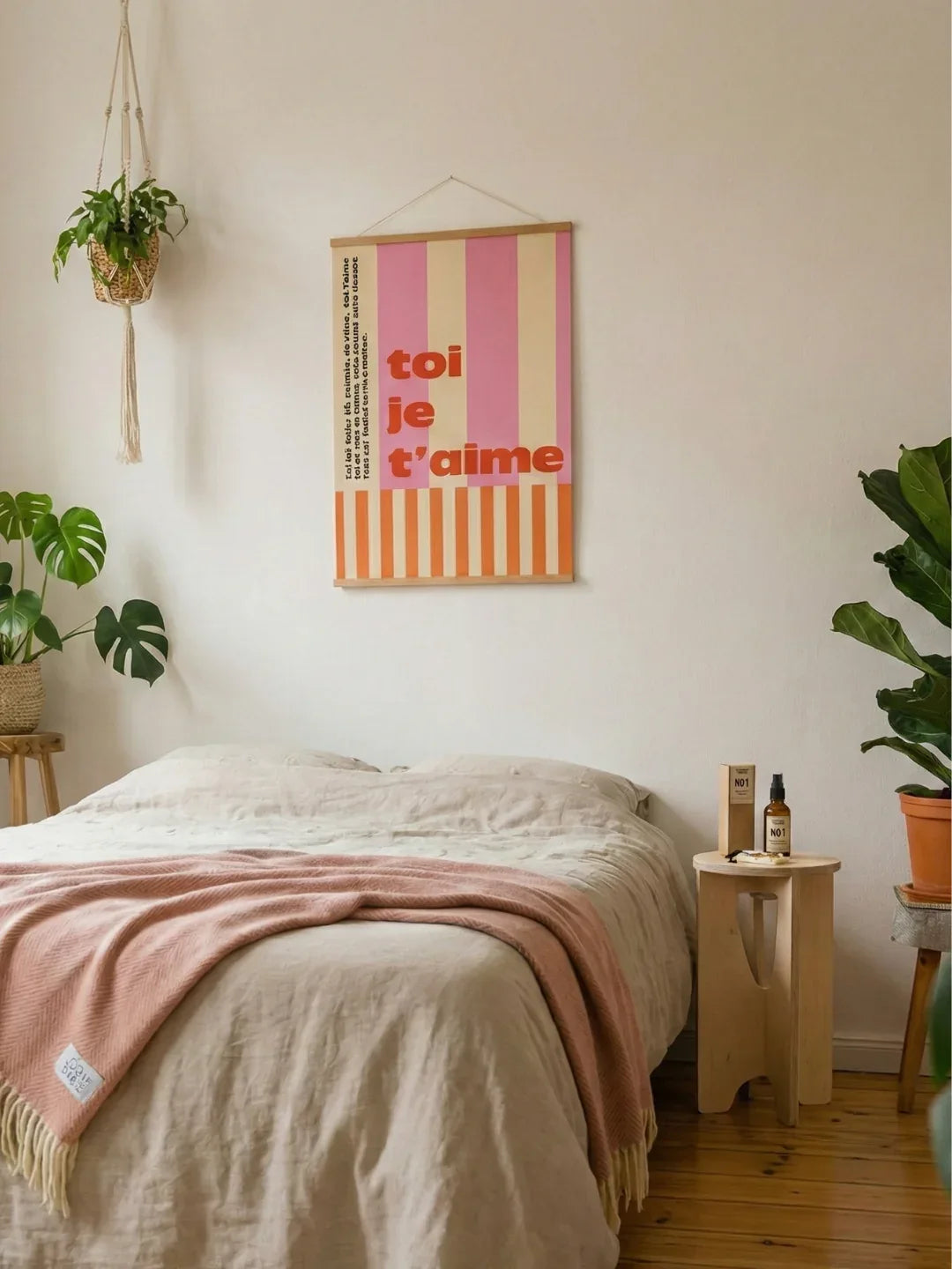 Affiche Toi je t'aime, amour, au mur