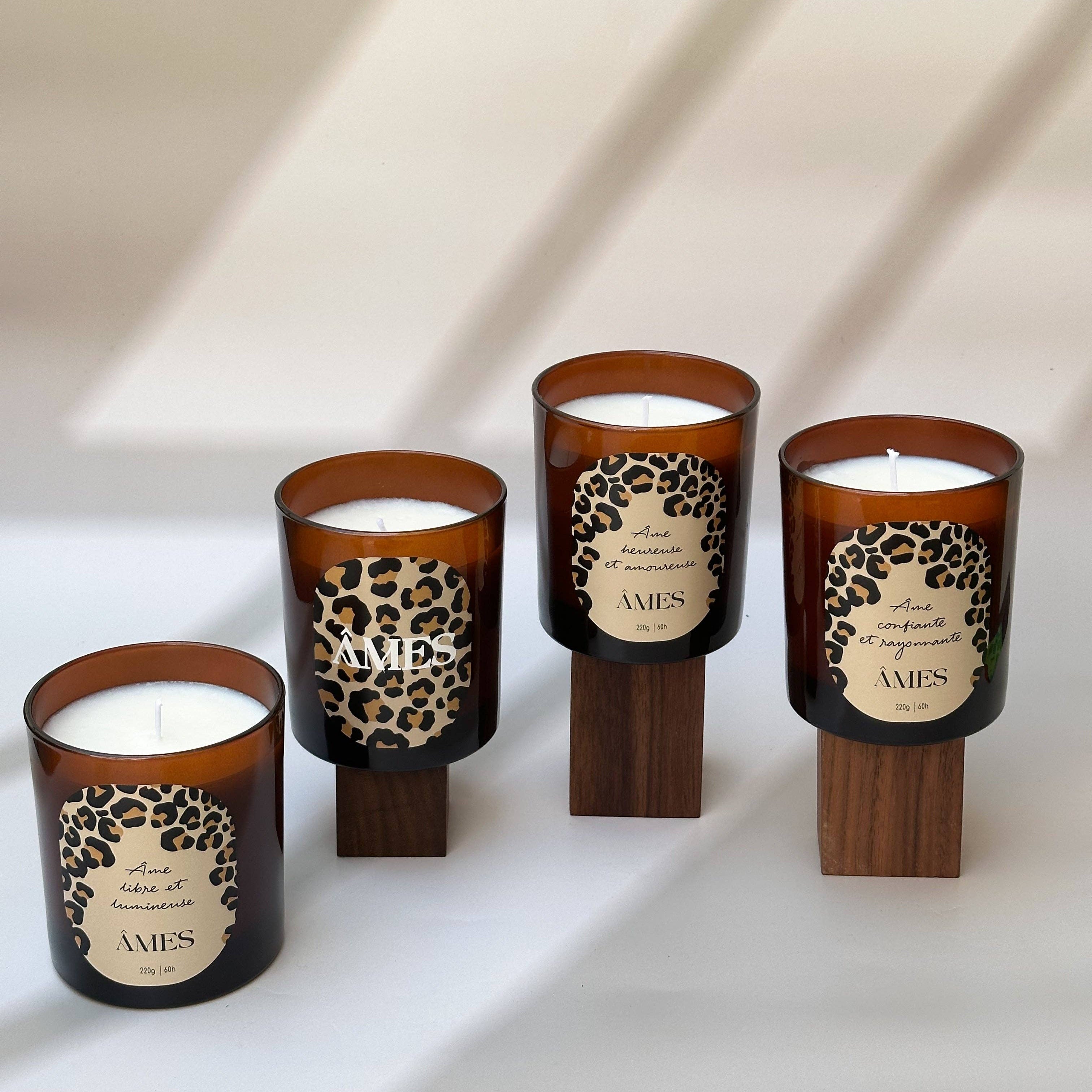 Bougie parfumée Léopard en cire végétale