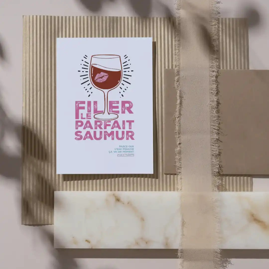 Carte illustrée Filer le parfait amour / Saumur
