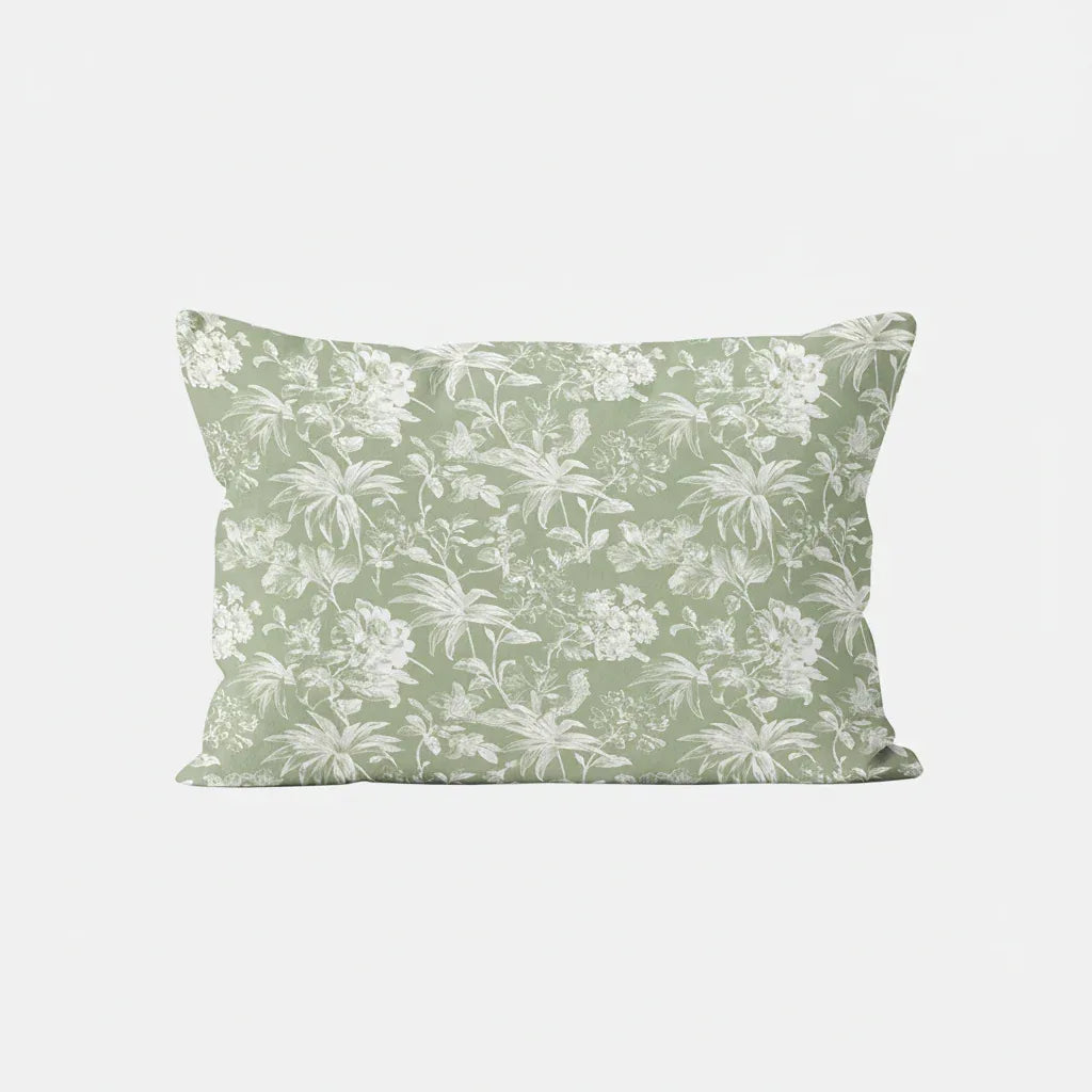 Coussin floral en coton