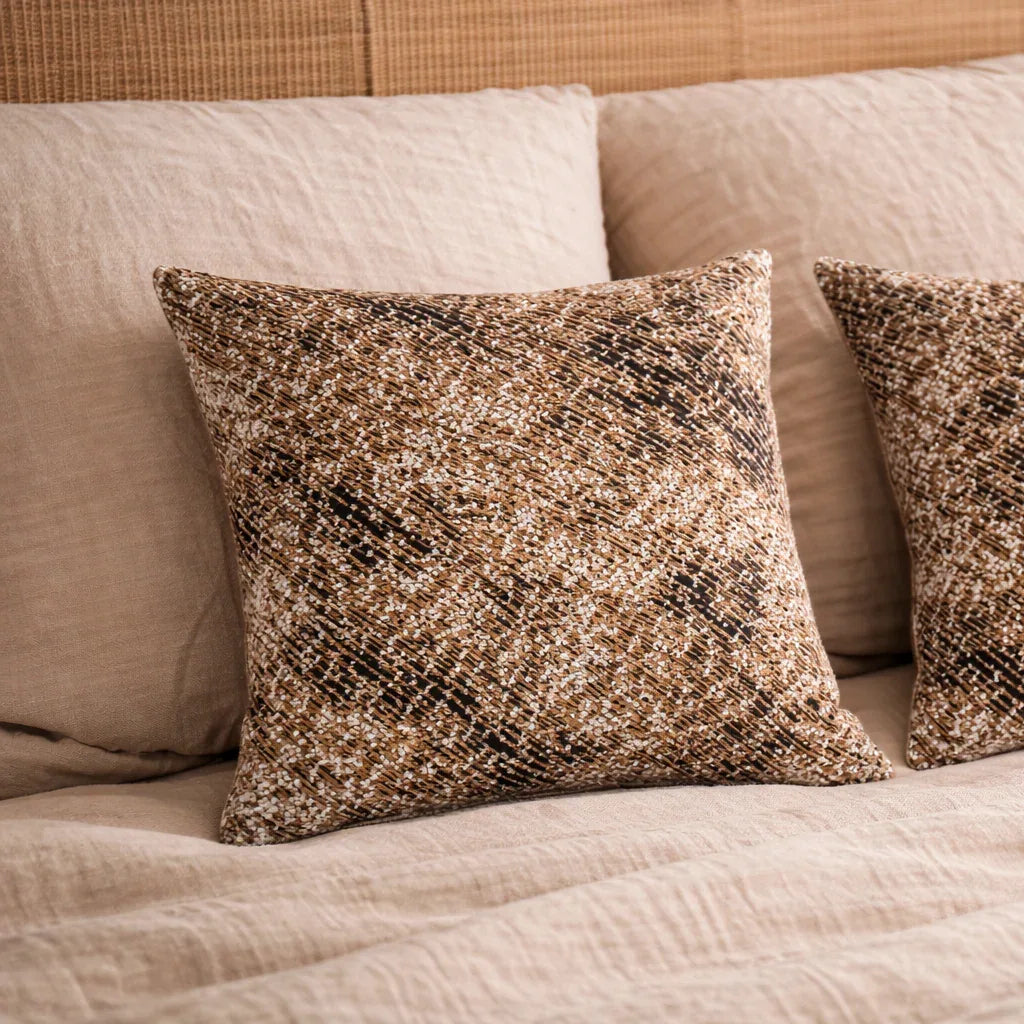 Coussin Herbaé 40x40 - Tissu Jacquard réversible