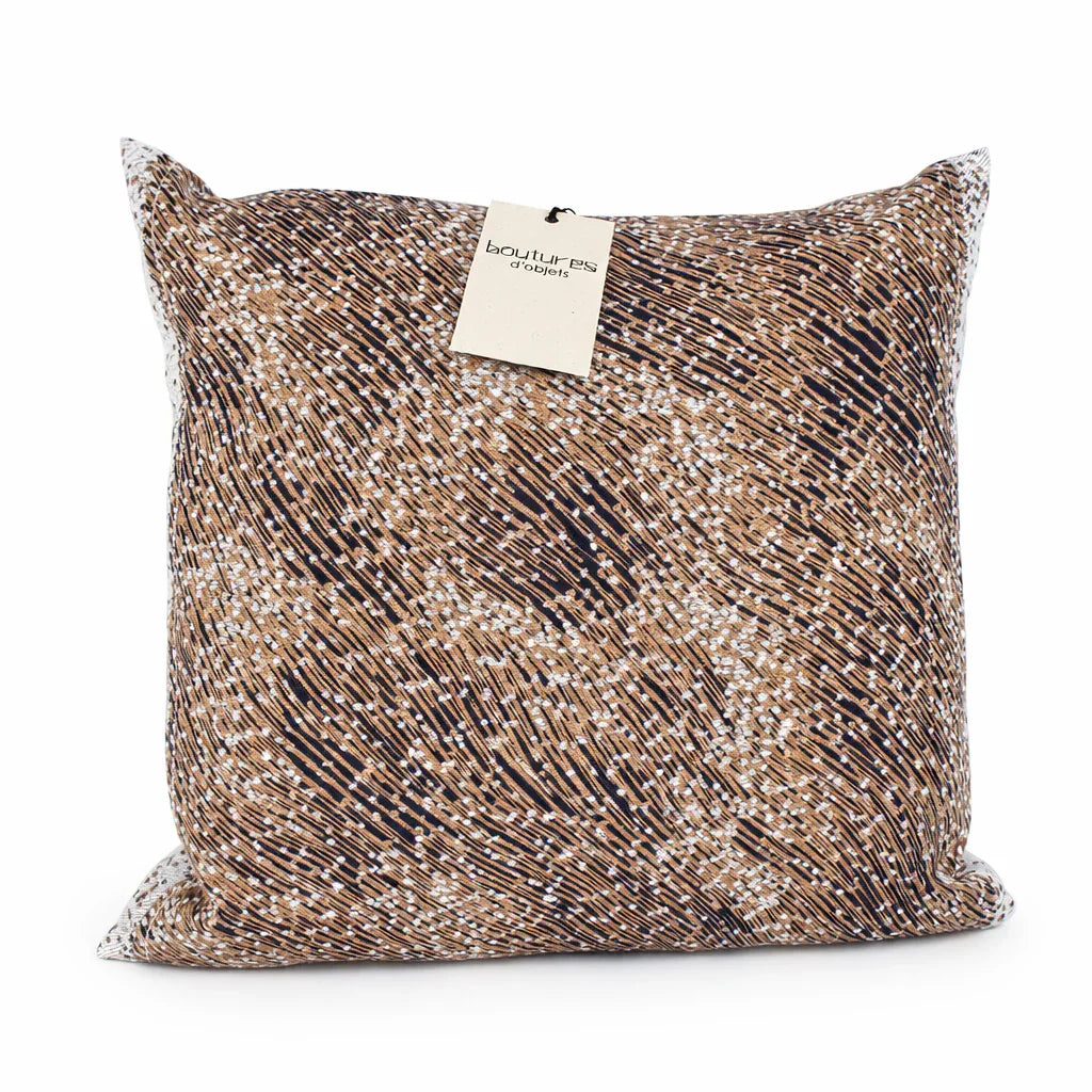 Coussin Herbaé 40x40 - Tissu Jacquard réversible