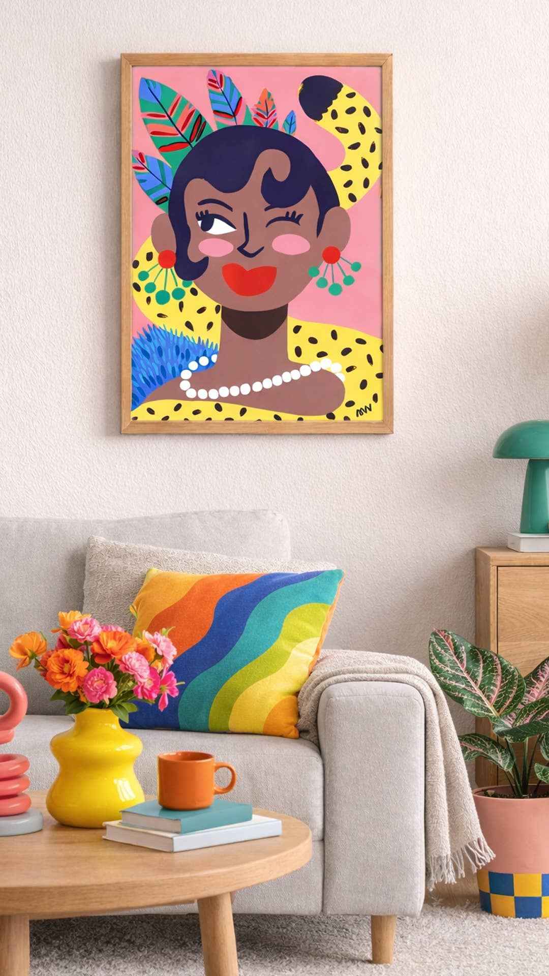 Tirage d'art Joséphine illustré