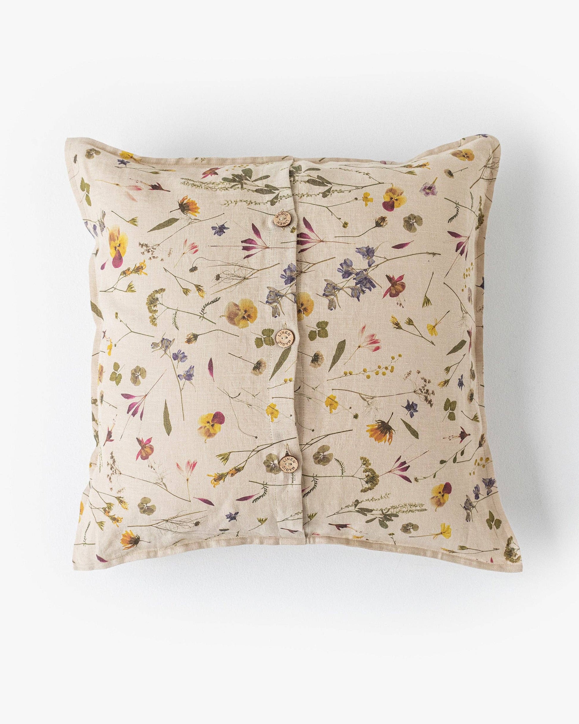 Coussin avec housse en lin.