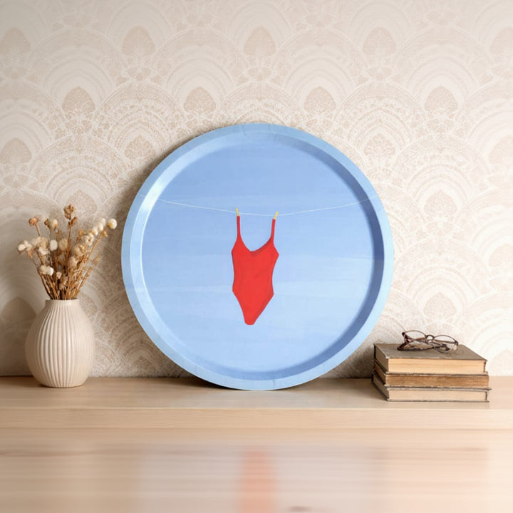 Plateau rond Maillot de bain en bois