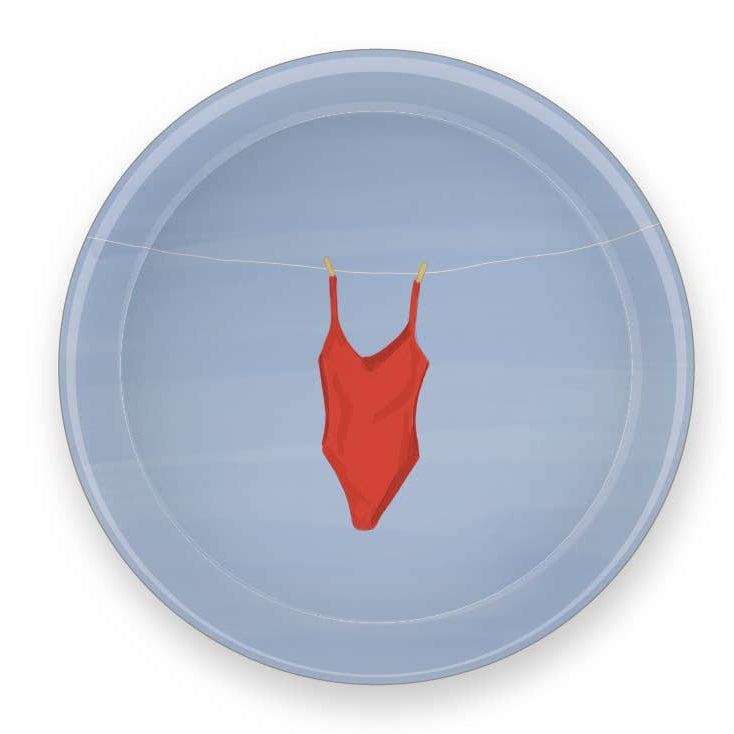 Plateau rond Maillot de bain en bois