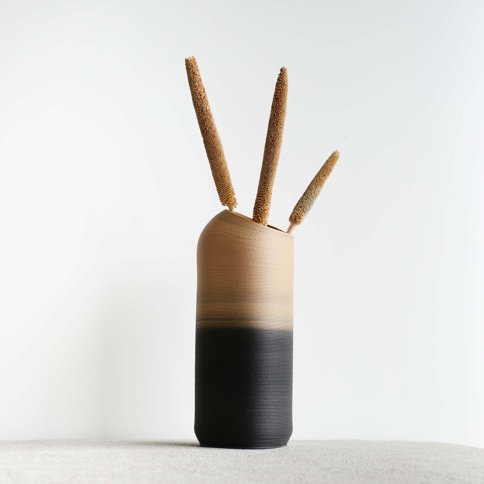 Vase DUNE en bois recyclé naturel