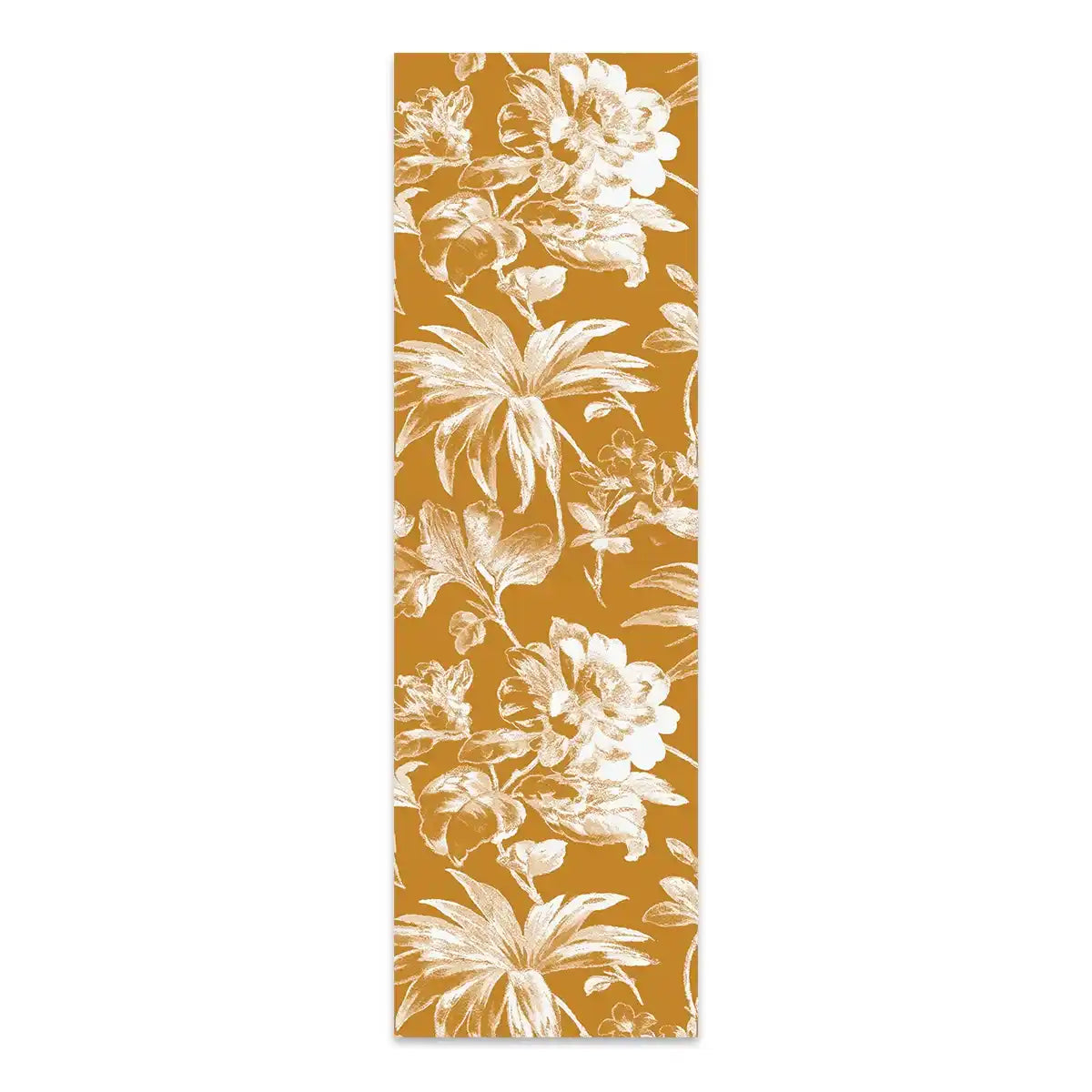 Toile de chilienne florale coloris bronze, détail du motif
