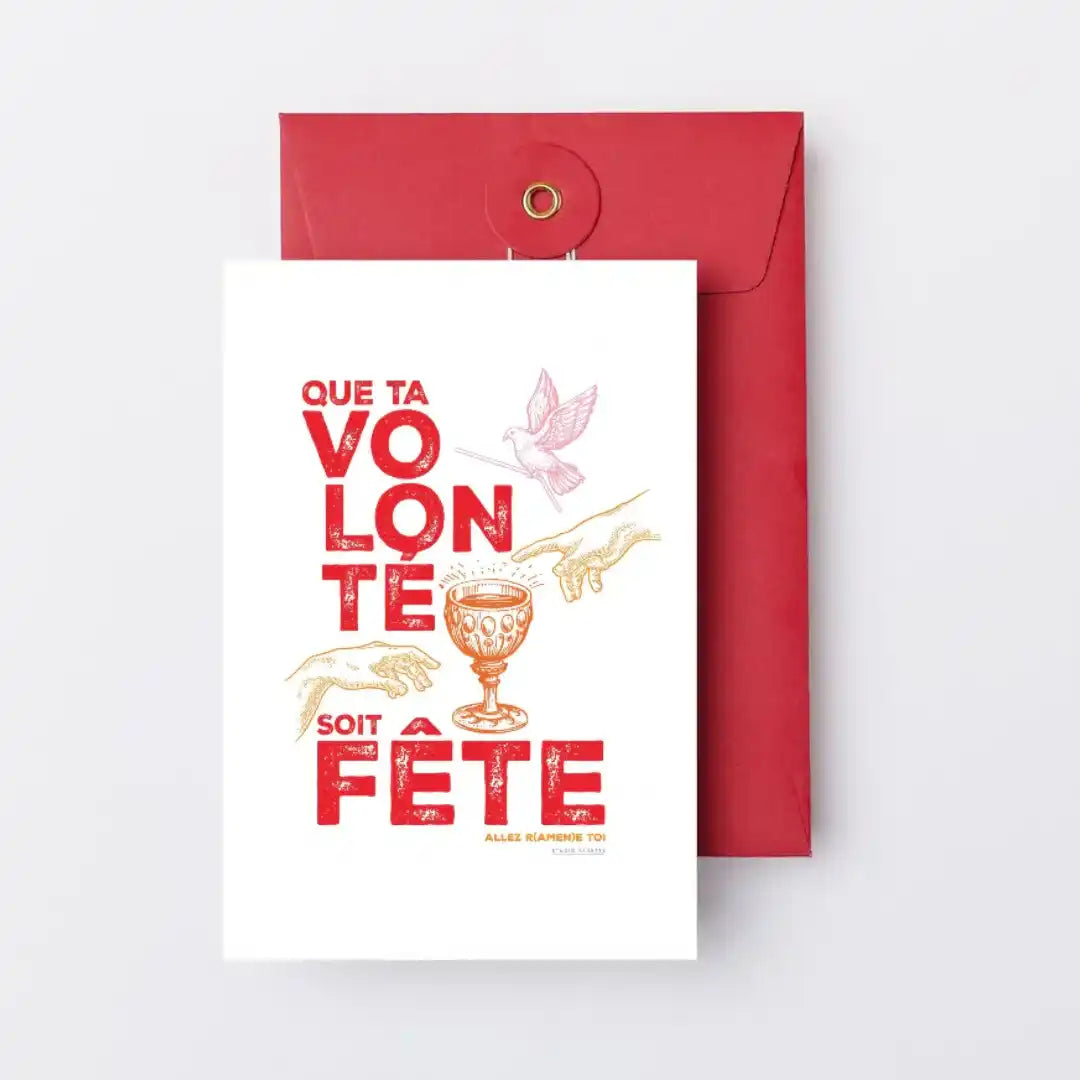 carte illustrée humour fête