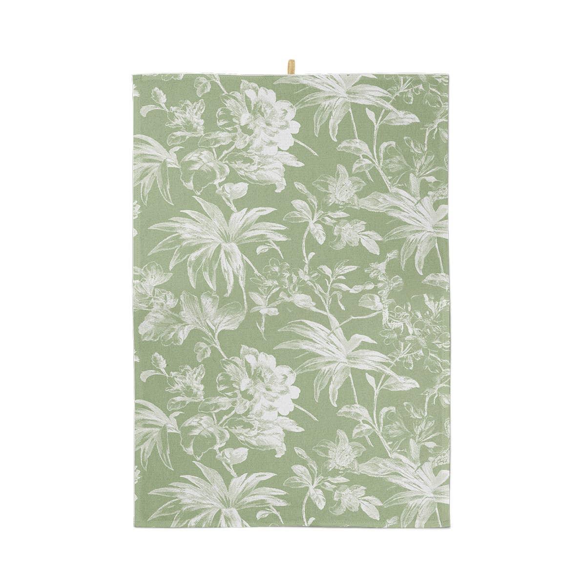 Torchons motif floral en coton - Lot de 3