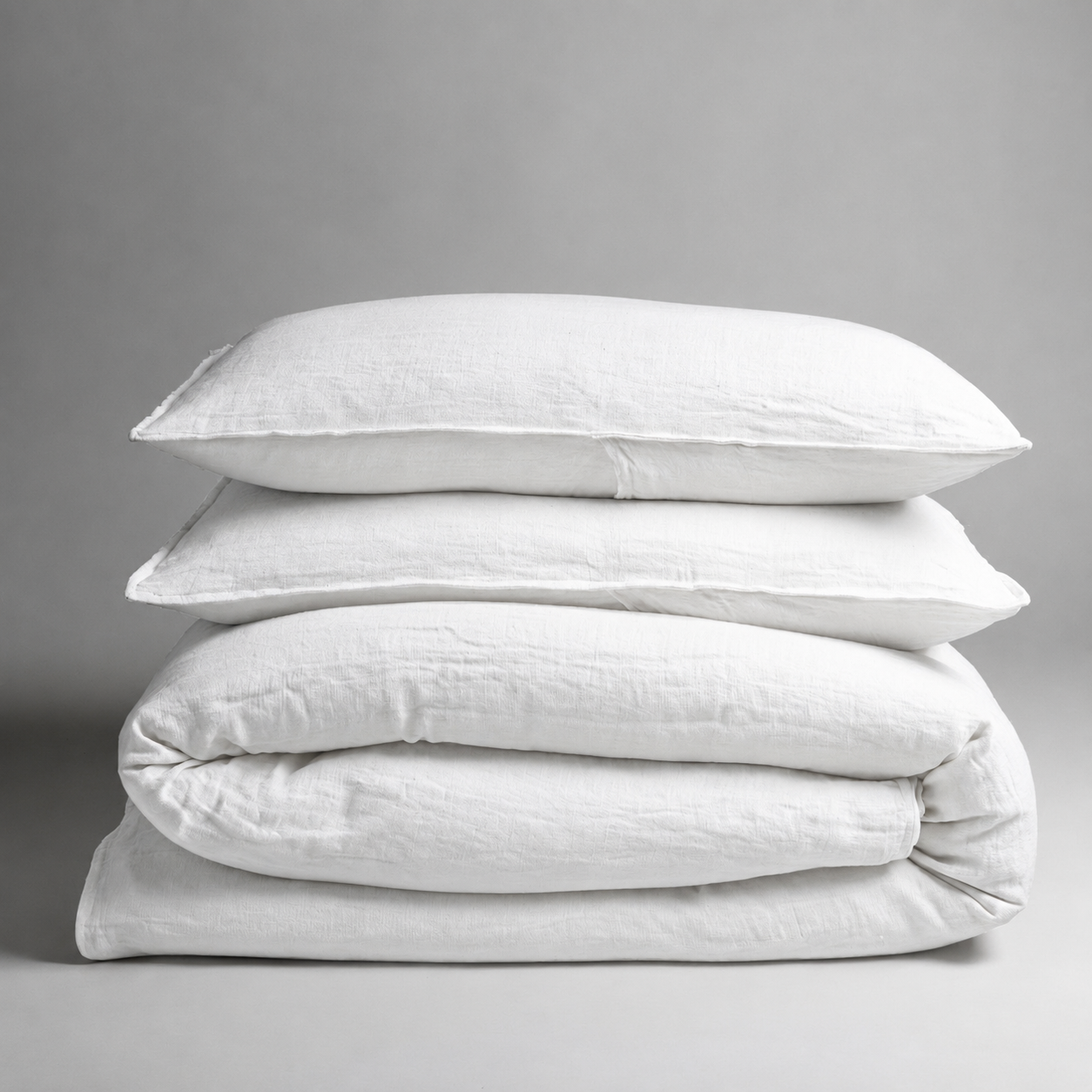 Housse de couette LUX en satin de lin et coton