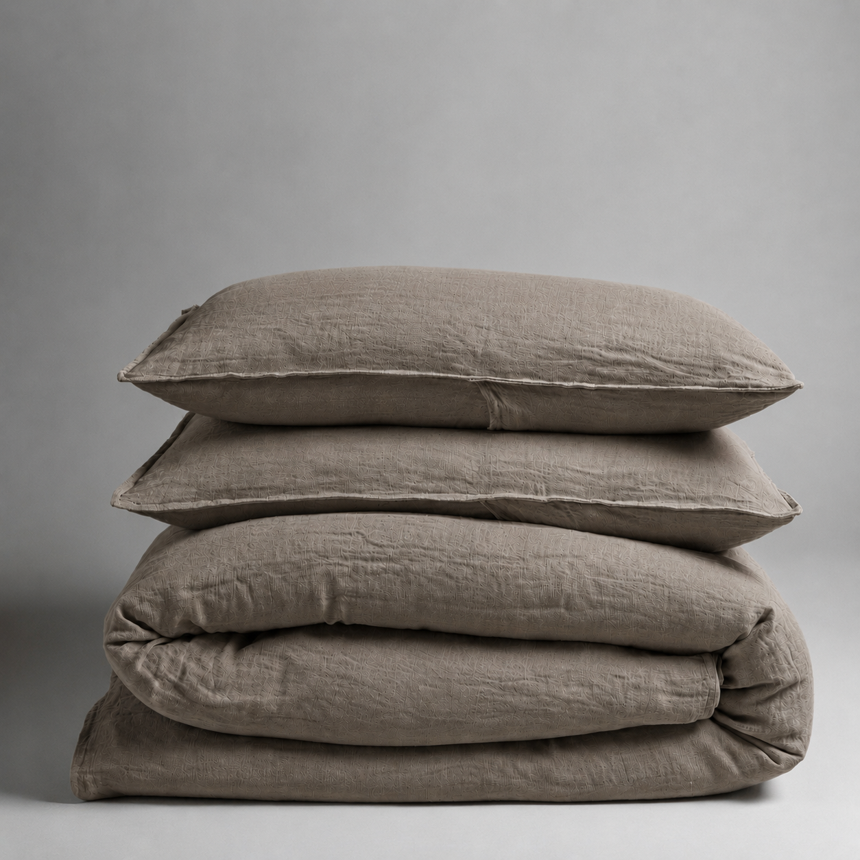 Housse de couette LUX en satin de lin et coton