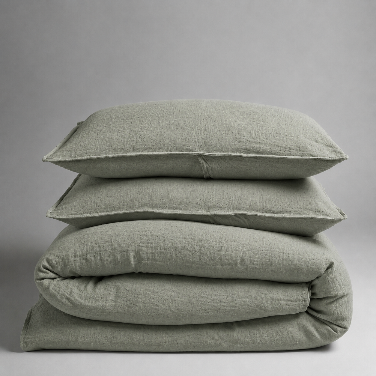 Housse de couette LUX en satin de lin et coton