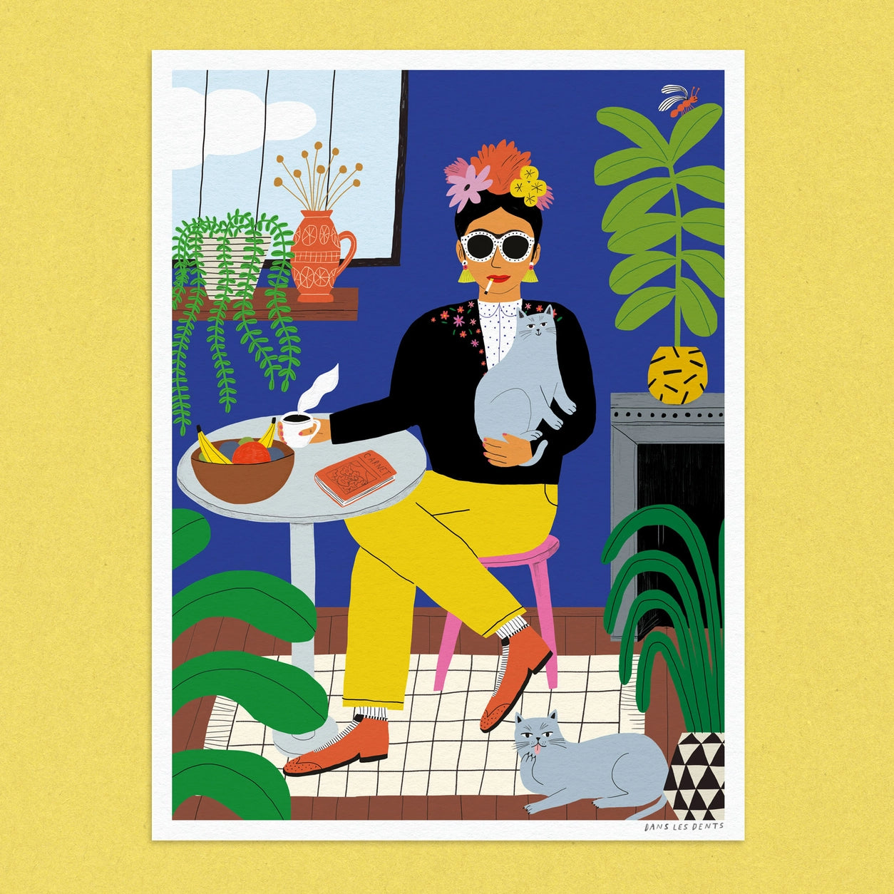 Affiche La fille aux chats