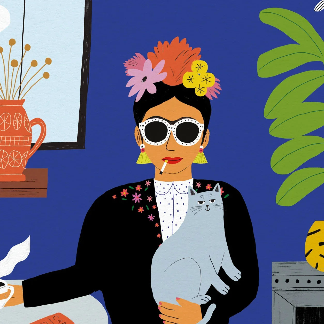 Affiche La fille aux chats