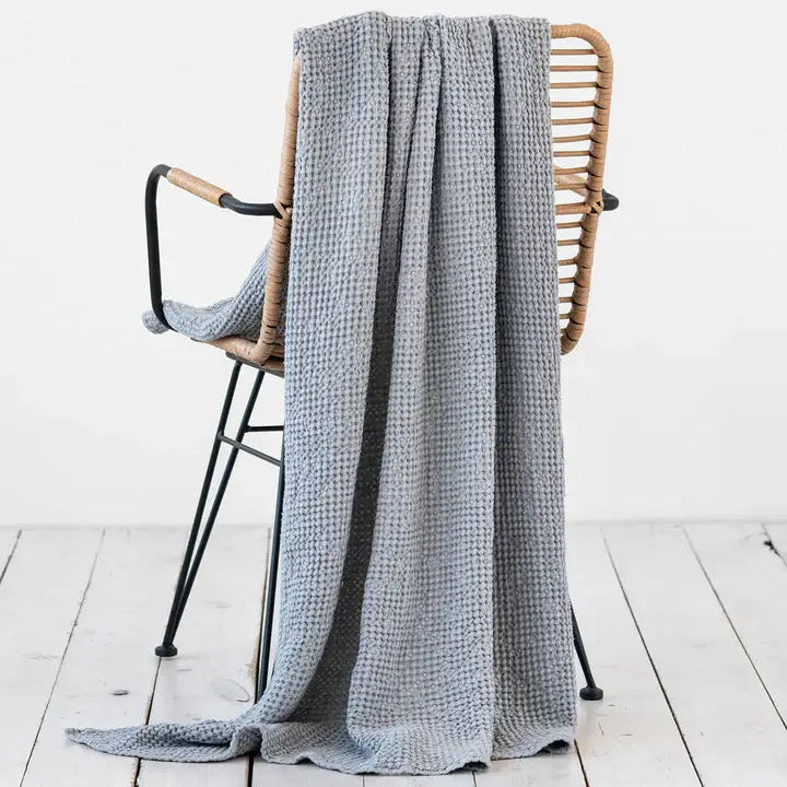 Plaid gaufré en lin