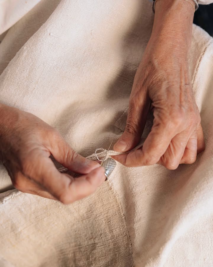 Couture sur lin Maison Masarin